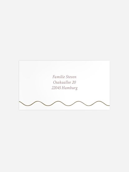 Empfängeraufkleber Geburt Sanfte Wogen