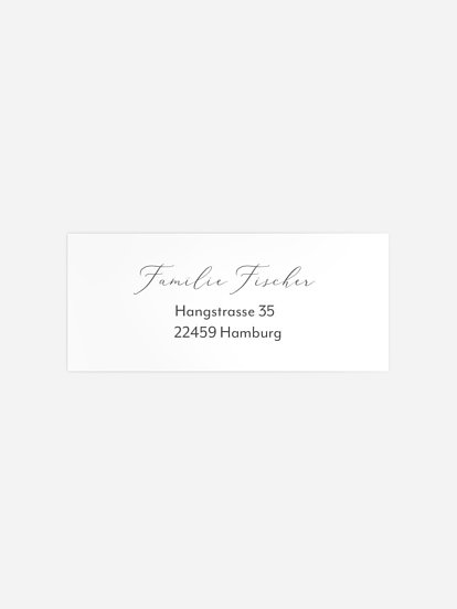 Absenderaufkleber Geburt Storch