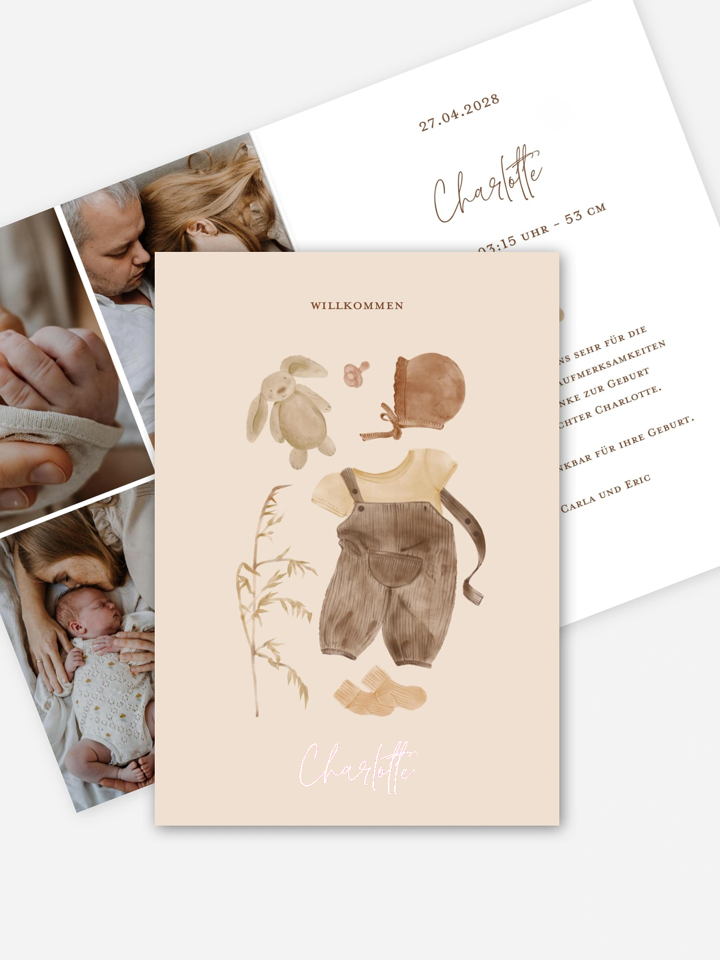 Geburtskarte Sweet Beginning