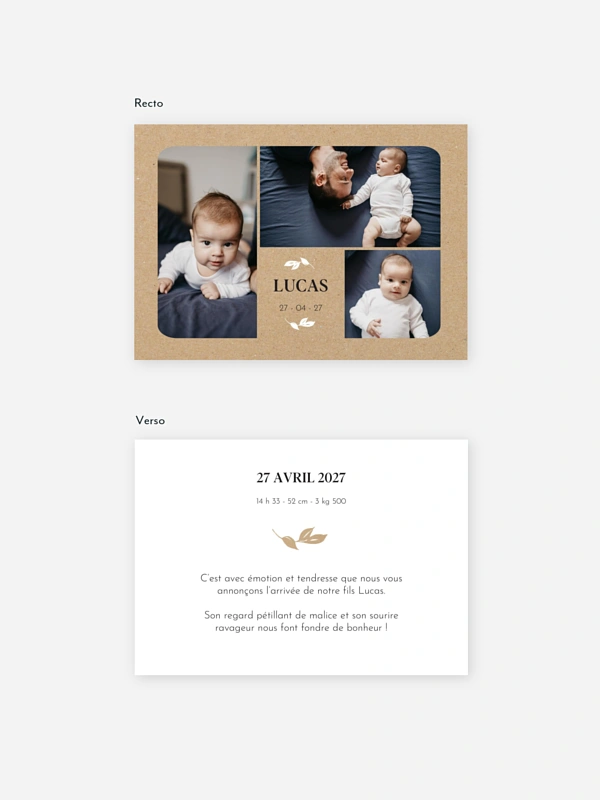 Faire-part naissance Baby Gallery
