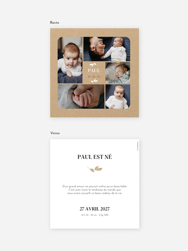 Faire-part naissance Baby Gallery