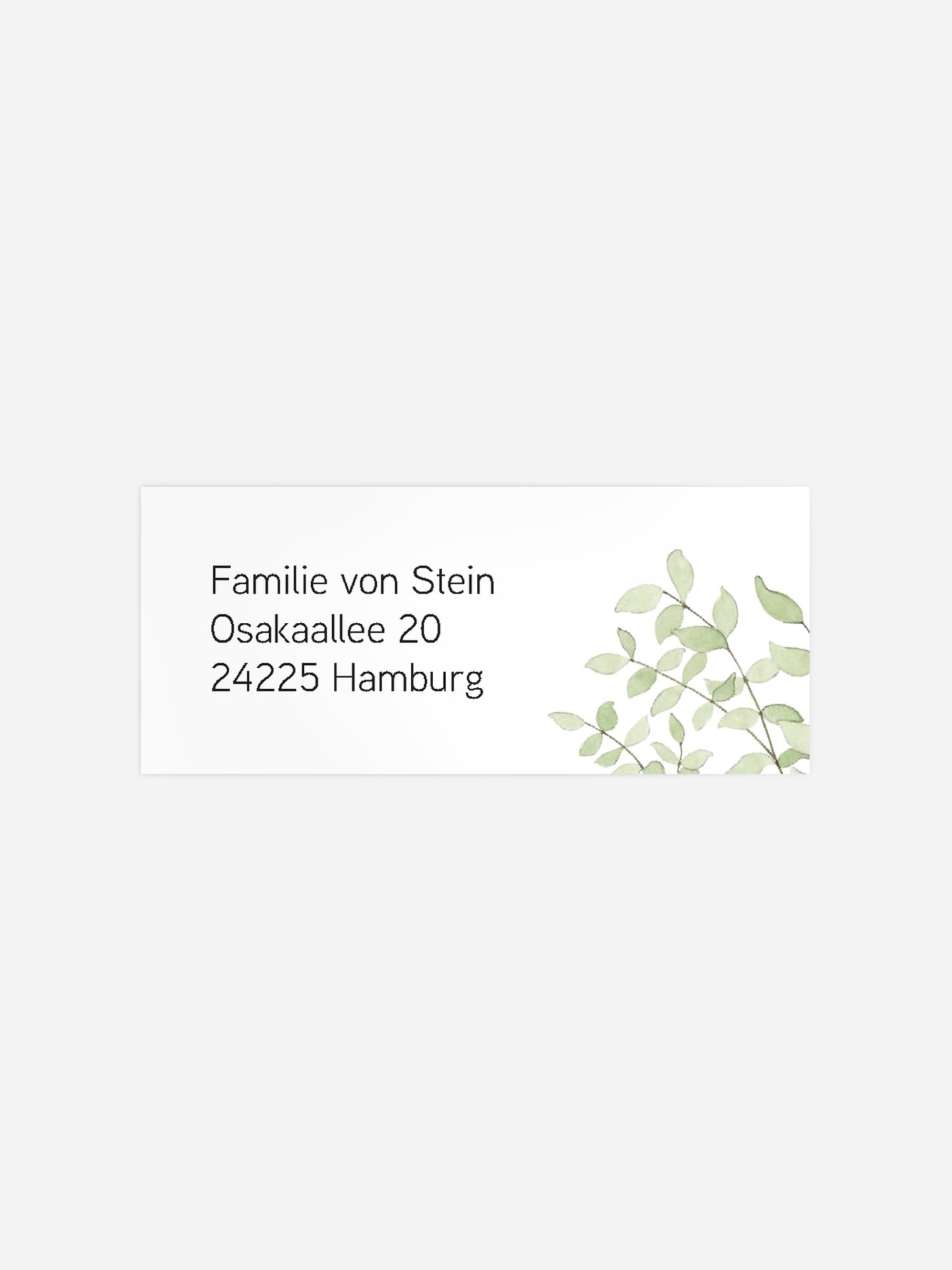 Absenderaufkleber Geburt Botanic Birth