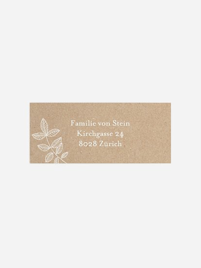 Absenderaufkleber Geburt Unser kleiner Schatz
