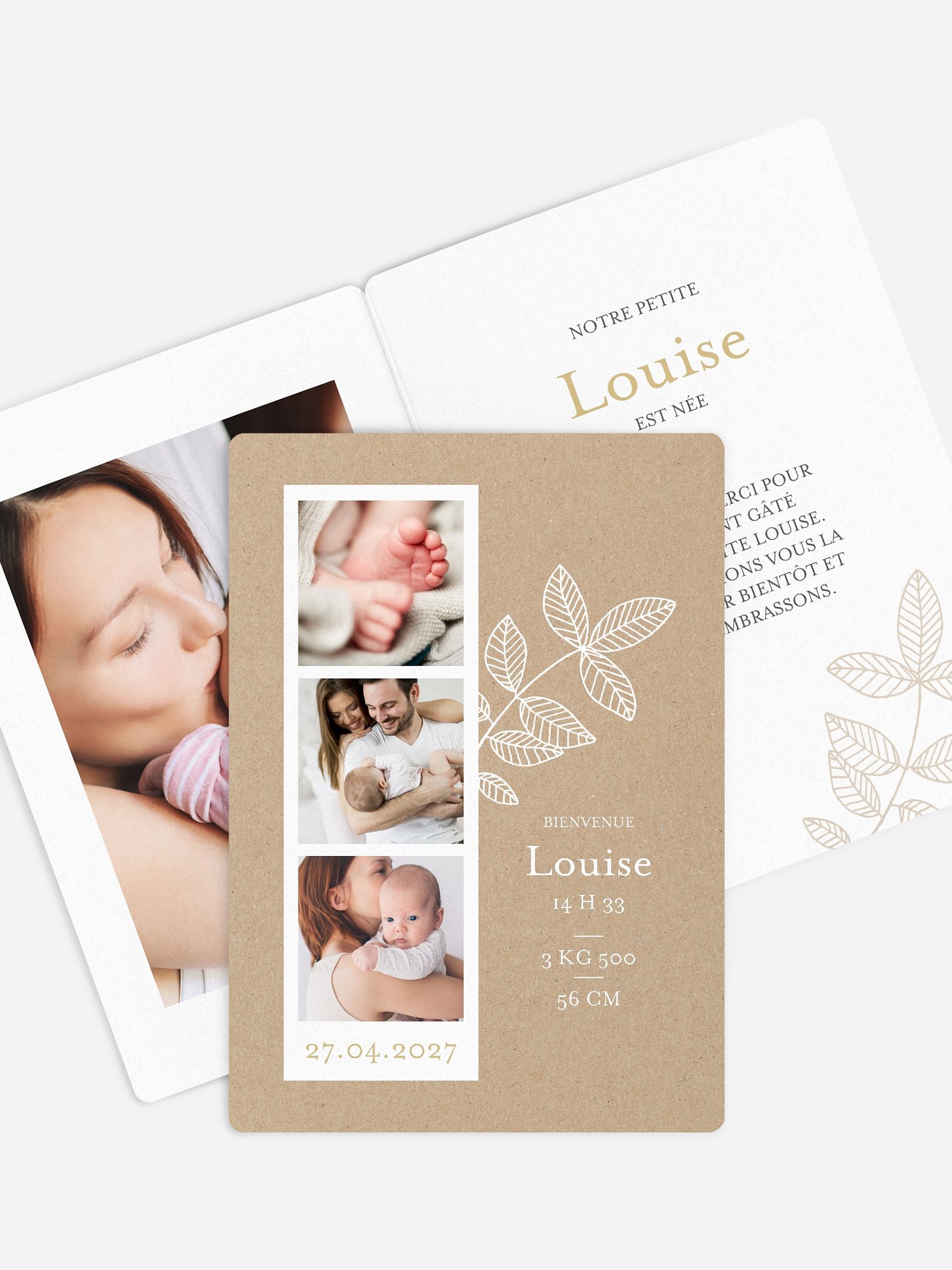Faire-part naissance Notre trésor