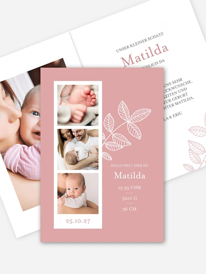 Geburtskarte Unser kleiner Schatz