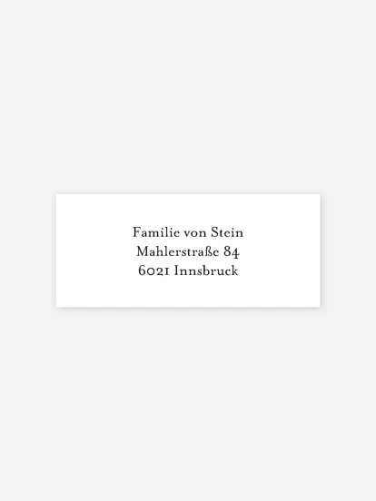 Absenderaufkleber Geburt Welcome