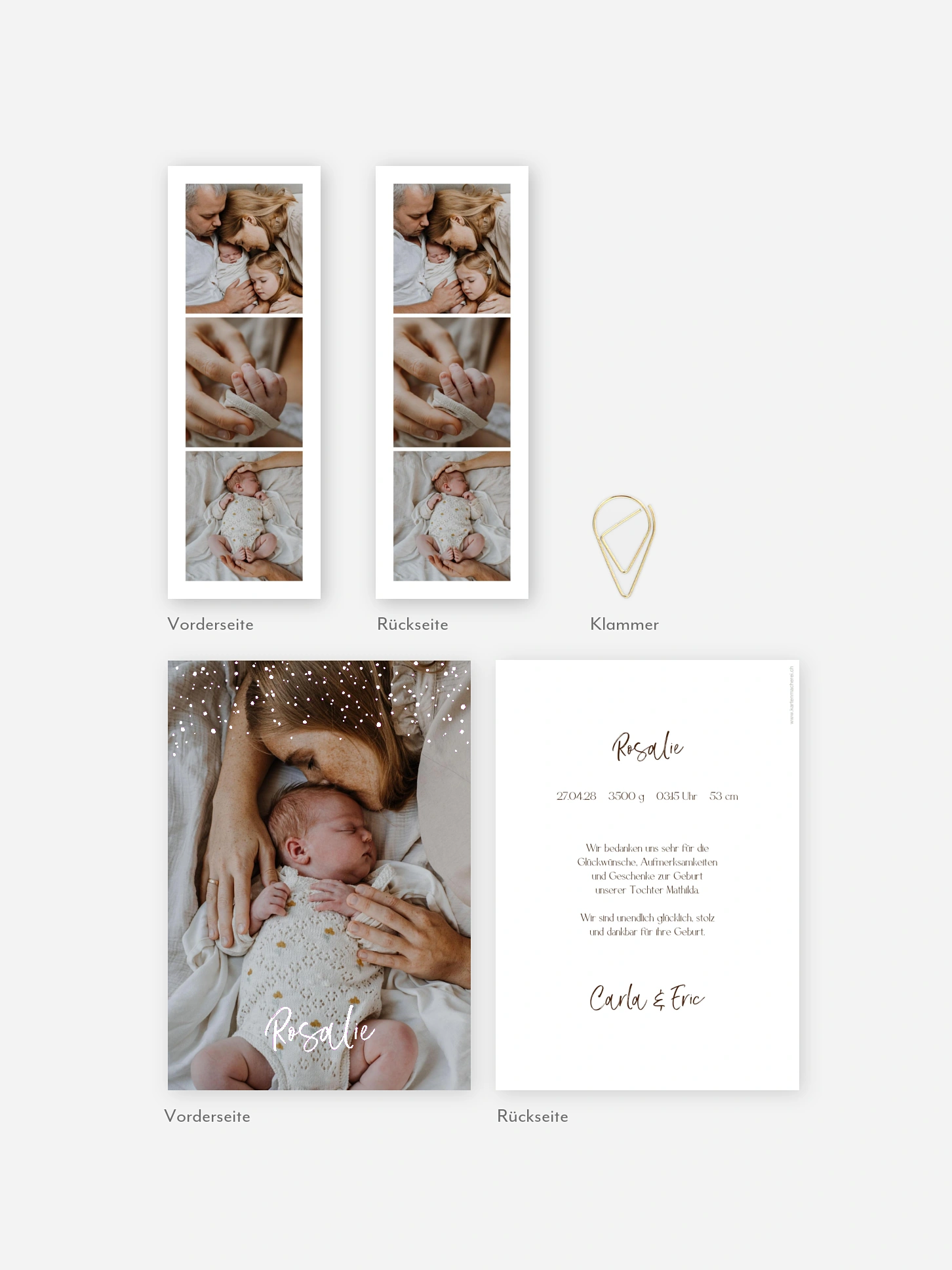 Geburtskarte Starry Day