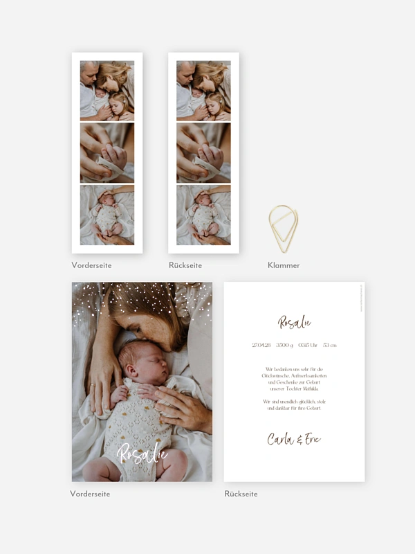 Geburtskarte Starry Day