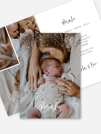 Geburtskarte Starry Day