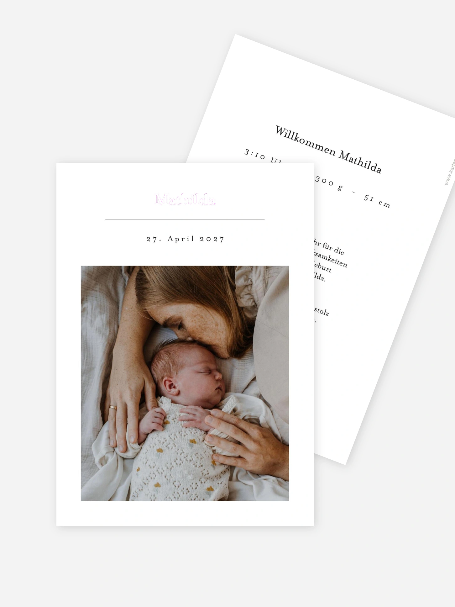 Geburtskarte Precious Moments