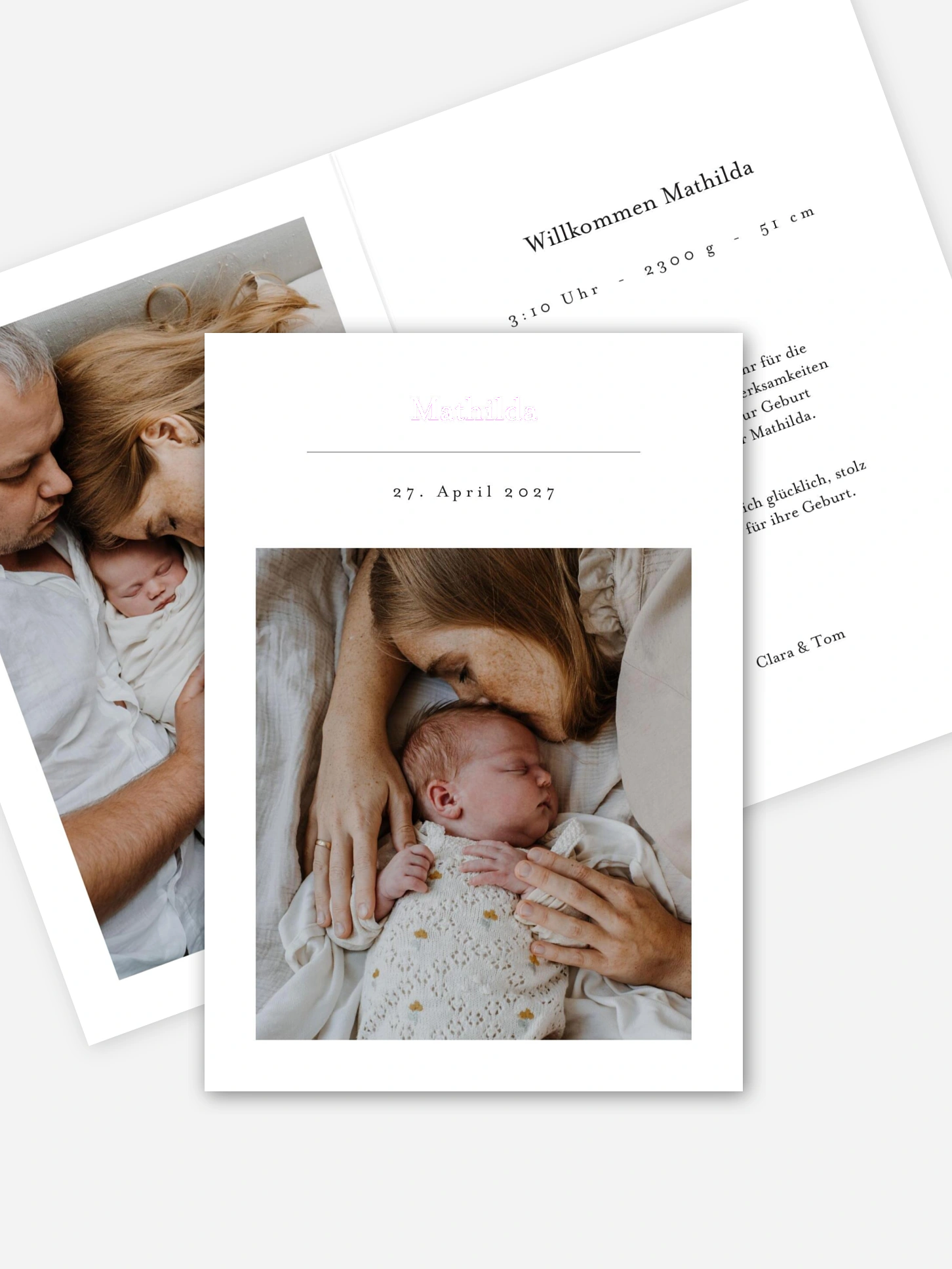 Geburtskarte Precious Moments