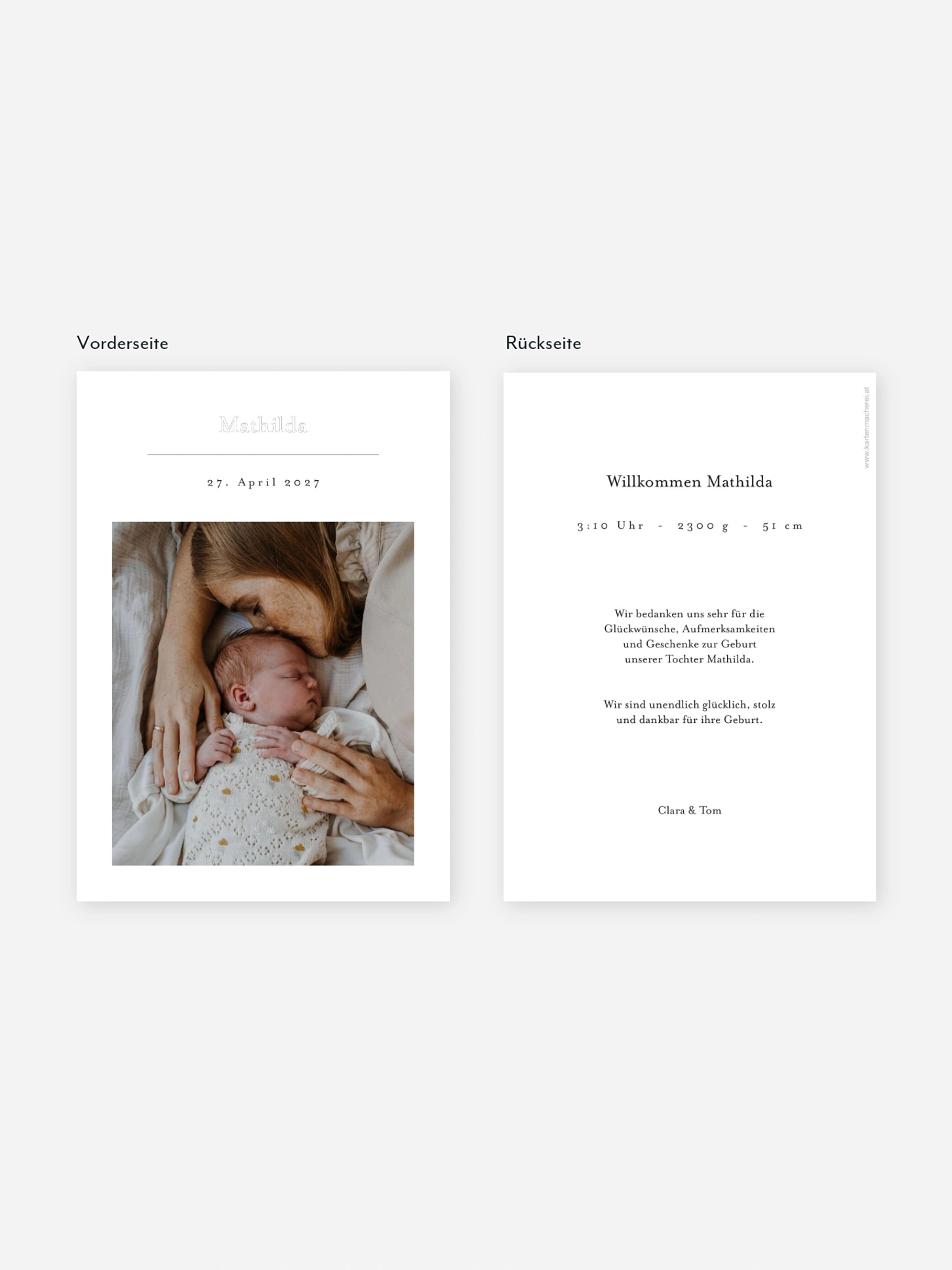 Geburtskarte Precious Moments