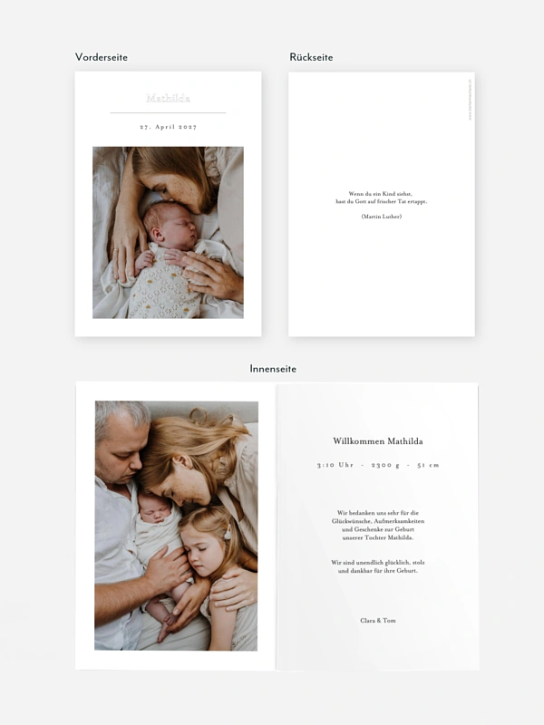 Geburtskarte Precious Moments