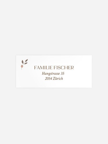 Absenderaufkleber Geburt Ashley 1