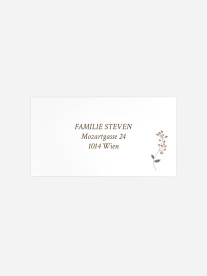 Empfängeraufkleber Geburt Ashley 1