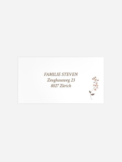 Empfängeraufkleber Geburt Ashley 1