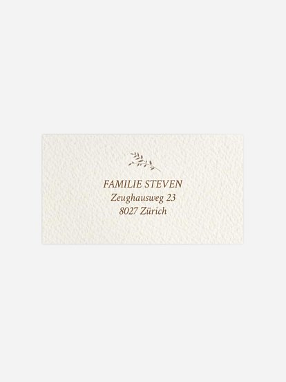 Empfängeraufkleber Geburt Ashley 2