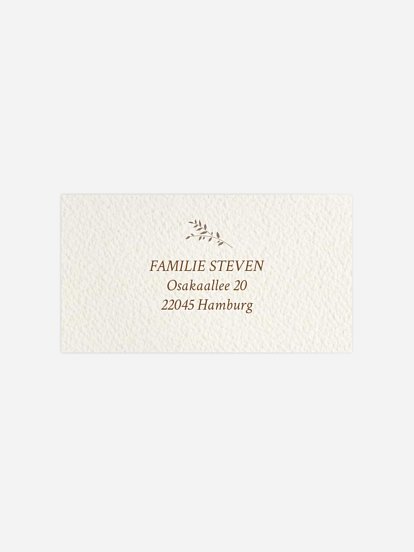 Empfängeraufkleber Geburt Ashley 2