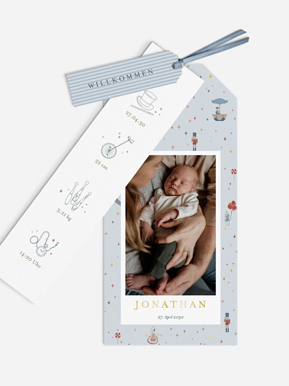 Geburtskarte Carousel 1