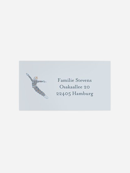 Empfängeraufkleber Geburt Carousel 1