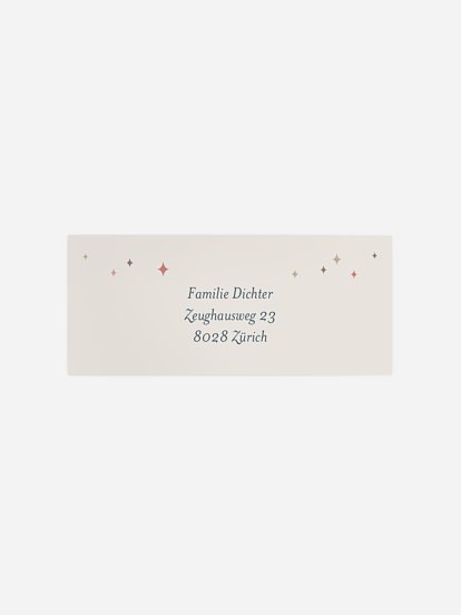 Absenderaufkleber Geburt Carousel 2