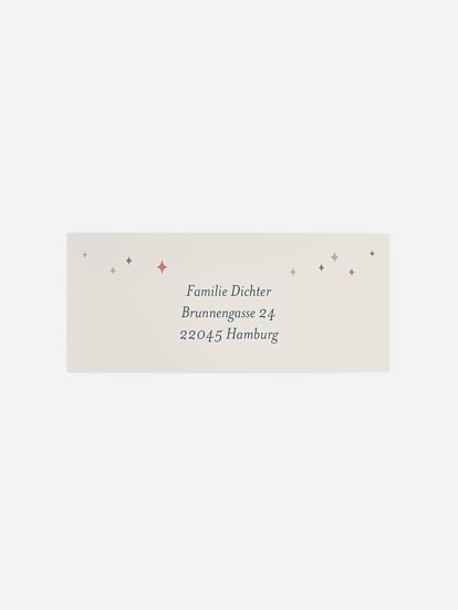 Absenderaufkleber Geburt Carousel 2