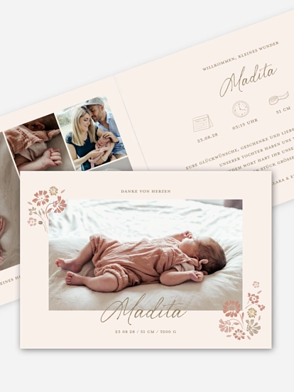 Geburtskarte Augusta 1