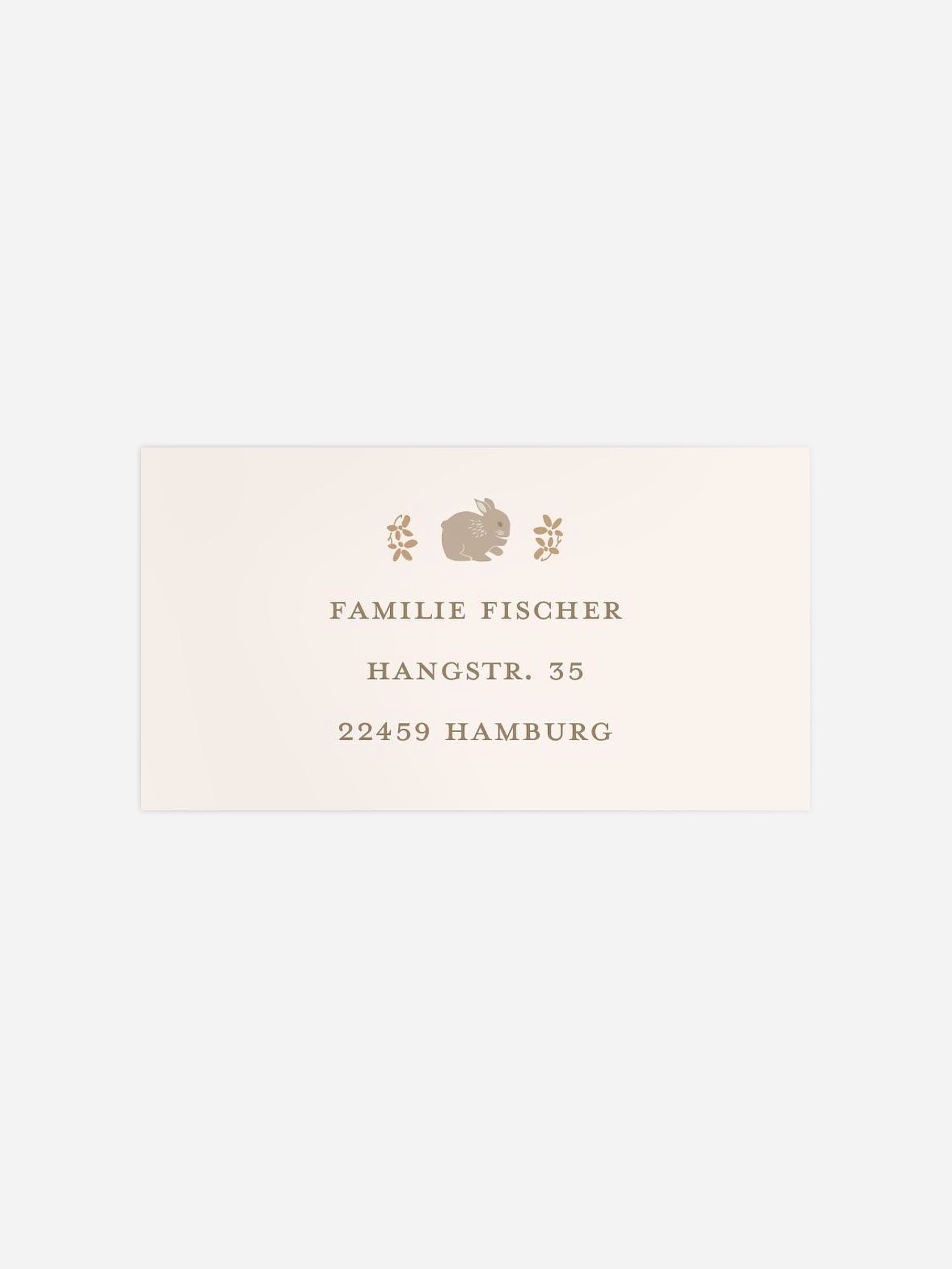 Empfängeraufkleber Geburt Augusta 2