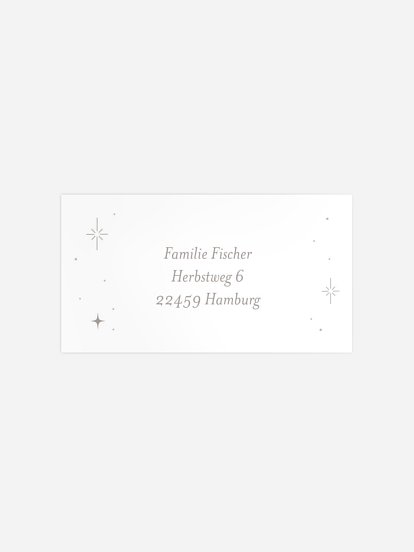 Empfängeraufkleber Geburt Sternbild Widder