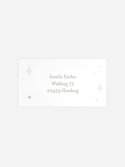 Empfängeraufkleber Geburt Sternbild Zwillinge