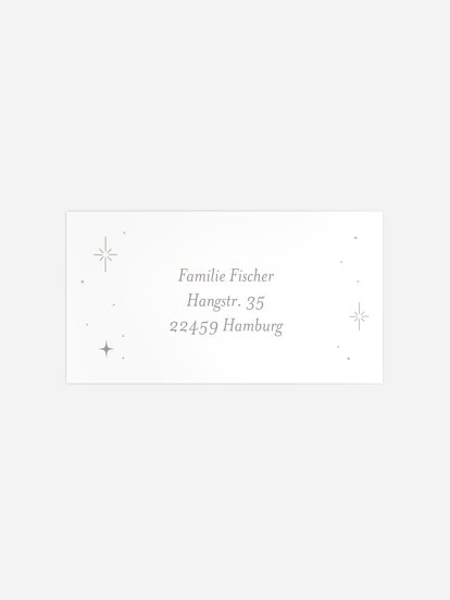 Empfängeraufkleber Geburt Sternbild Löwe