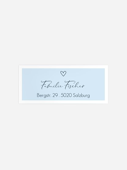 Absenderaufkleber Geburt Größtes Geschenk