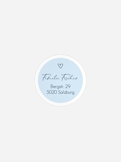 Absenderaufkleber Geburt Größtes Geschenk