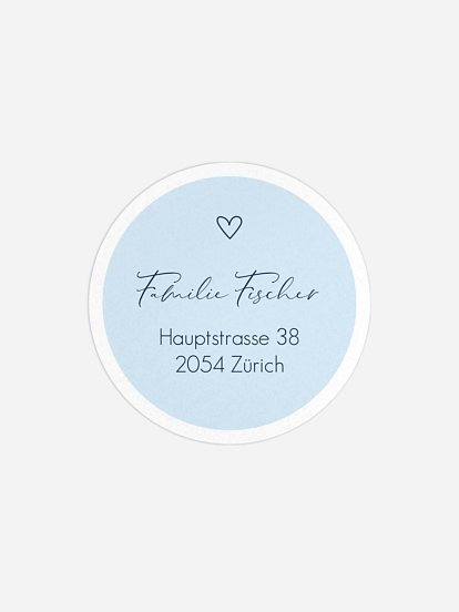 Absenderaufkleber Geburt Größtes Geschenk