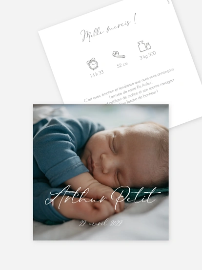 Faire-part naissance Le plus beau cadeau