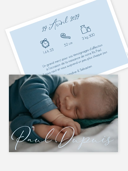 Faire-part naissance Le plus beau cadeau