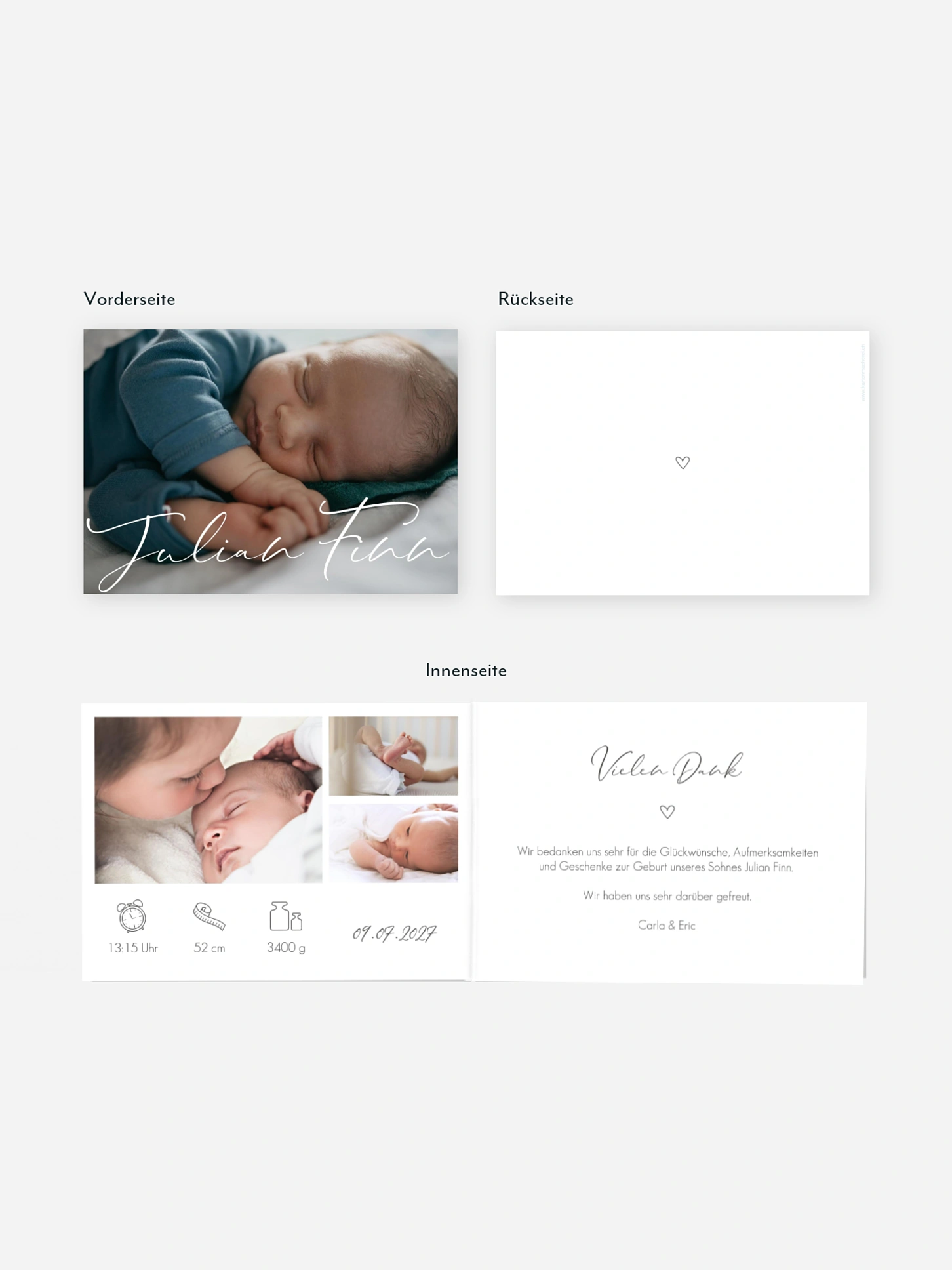 Geburtskarte Größtes Geschenk
