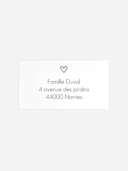 Étiquette destinataire naissance Le plus beau cadeau