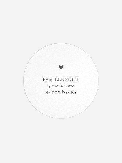 Étiquette expéditeur naissance Hello little one
