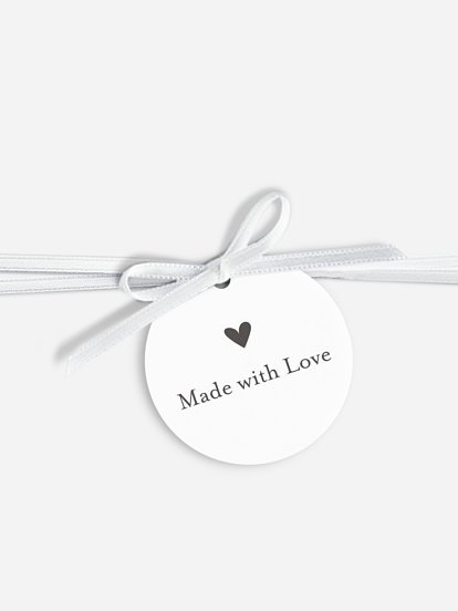 Anhänger mit Band zur Hochzeit Hello Little One