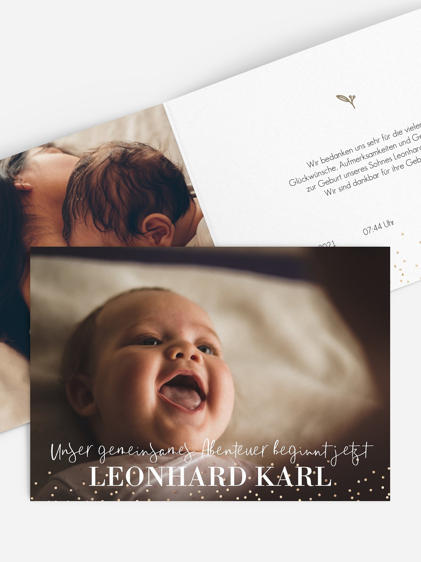 Geburtskarte Little Sparkling