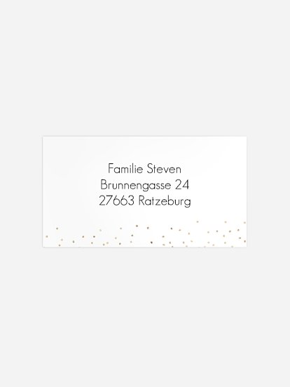 Empfängeraufkleber Geburt Little Sparkling