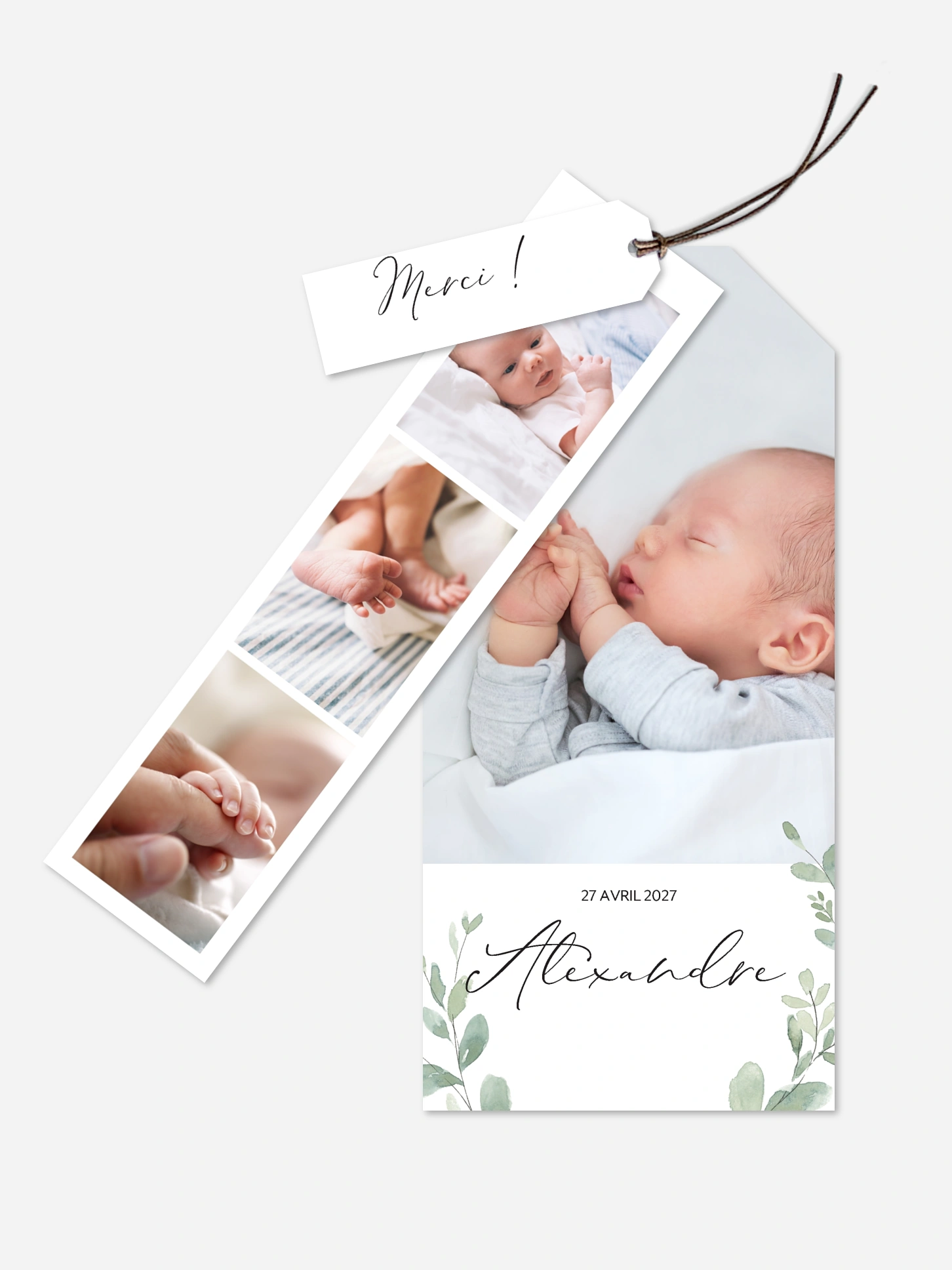 Faire-part naissance Avec tendresse