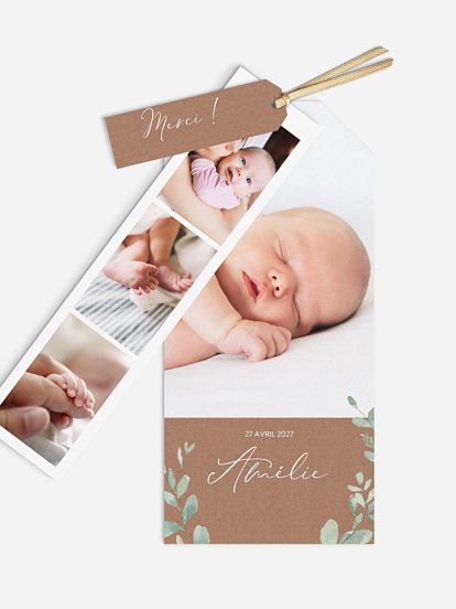 Faire-part naissance Avec tendresse