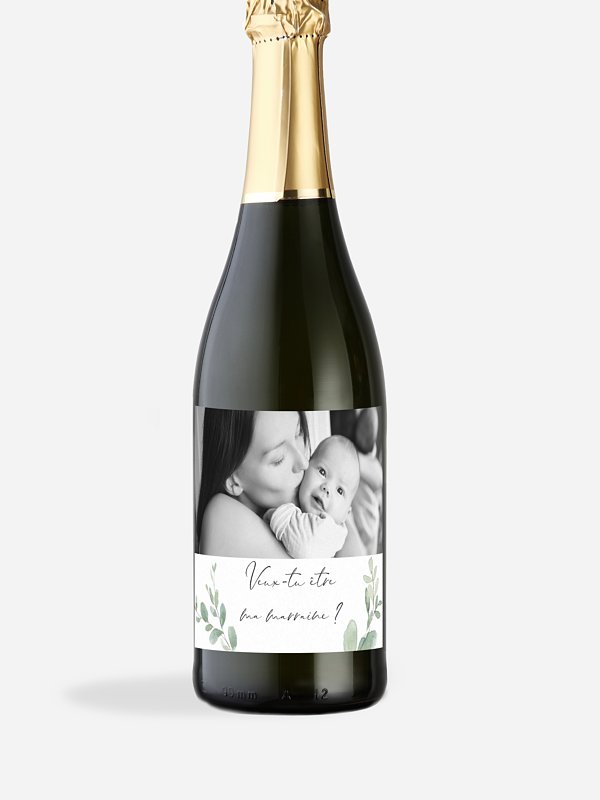 Étiquette bouteille Avec tendresse
