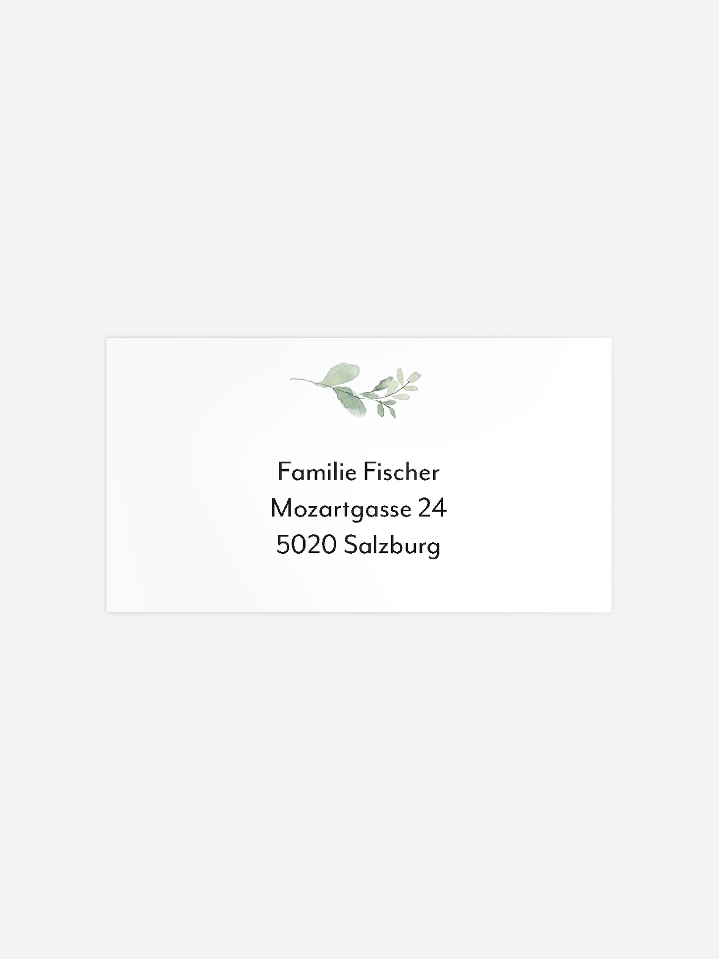 Empfängeraufkleber Geburt Liebevoll