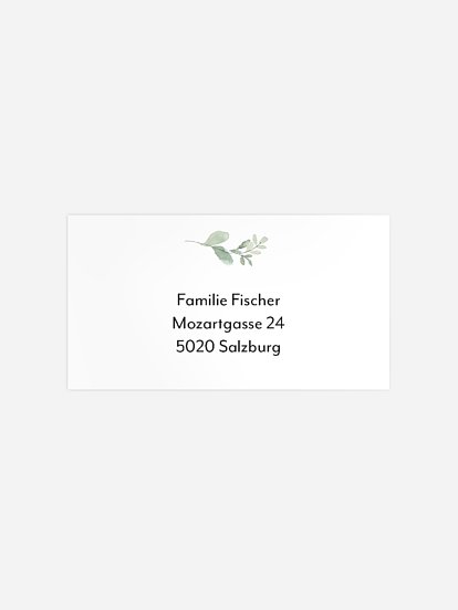 Empfängeraufkleber Geburt Liebevoll