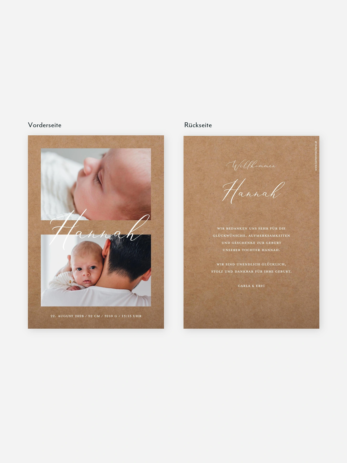 Geburtskarte Geschenk des Himmels
