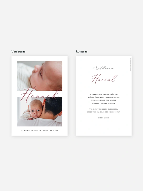 Geburtskarte Geschenk des Himmels