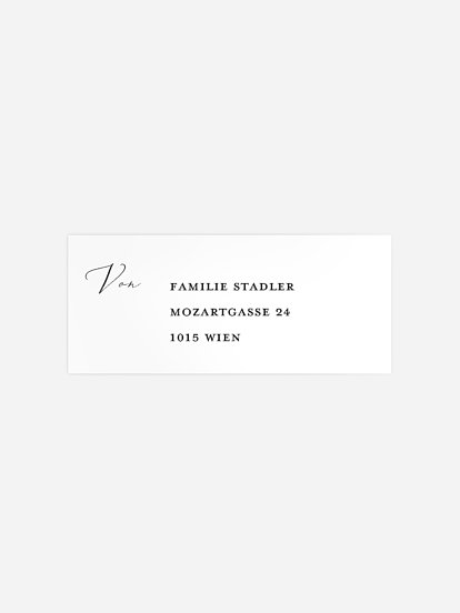 Absenderaufkleber Geburt Dream away